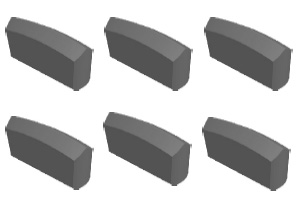 K0、K10型用于鑲制一字型硬質(zhì)合金釬頭用釬片